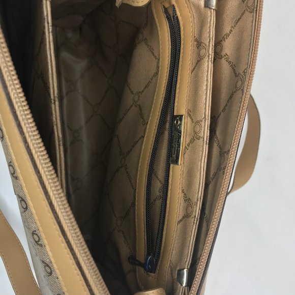 Flavi Vismano Firenze Tan Vintage Crossbody Purse - Picture 5 of 6